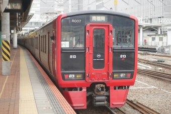 JR九州 クハ813形 クハ813-7 鉄道フォト・写真 by 一般人よりは電車好きな人さん 博多駅 (JR)：2023年02月18日09時ごろ