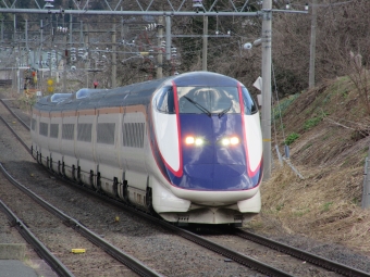 JR東日本 E322形(M2c) つばさ(新幹線) E322-2007 鉄道フォト・写真 by Massaさん 関根駅：2023年04月09日13時ごろ