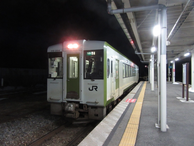 JR東日本 キハ110形 キハ110-204 鉄道フォト・写真 by Massaさん 今泉駅 (JR)：2024年01月20日17時ごろ