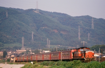 JR西日本 DD51+50系客車+DD51 鉄道フォト・写真 by amiさん ：1998年07月31日00時ごろ