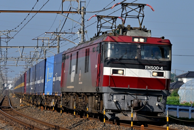 鉄道フォト・写真：JR貨物EH500形電気機関車 EH500-4 野木駅 鉄道フォト・写真 by セイルさん - 撮影日 2024/06/14 07:00