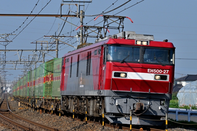 鉄道フォト・写真：JR貨物EH500形電気機関車 EH500-27 野木駅 鉄道フォト・写真 by セイルさん - 撮影日 2024/06/14 07:30