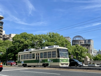 広島電鉄 広電800形 805 鉄道フォト・写真 by Maoairさん 原爆ドーム前停留場：2024年07月06日15時ごろ