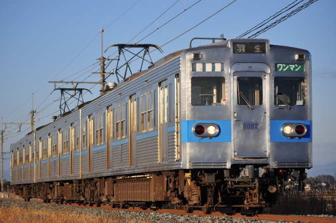 鉄道フォト・写真：秩父鉄道5000系電車 5002 秩父本線 鉄道フォト・写真 by お茶漬けさん - 撮影日 2021/01/31 07:00