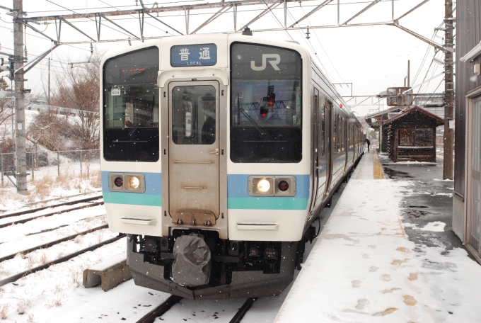 鉄道フォト・写真：JR東日本 国鉄211系電車 クハ210-3043 小淵沢駅 鉄道フォト・写真 by Tetsuotaさん - 撮影日 2024/02/23 13:46