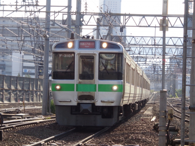 鉄道フォト・写真：JR北海道721系電車  エアポート クハ721-3101 苗穂駅 鉄道フォト・写真 by kuro鉄道チャンネルさん - 撮影日 2024/06/29 16:50