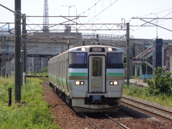 JR北海道 733系 クハ733-118 鉄道フォト・写真 by kuro鉄道チャンネルさん 平和駅：2024年06月29日13時ごろ