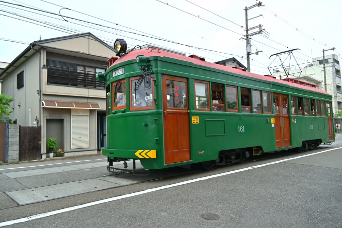 鉄道フォト・写真：阪堺電車  161 北畠停留場 鉄道フォト・写真 by 勝手きままさん - 撮影日 2024/04/29 10:47