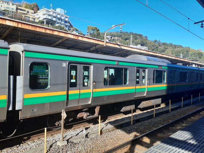 鉄道フォト・写真：JR東日本E233系電車 モハE232-3428 熱海駅 鉄道フォト・写真 by トリテツノワグマさん - 撮影日 2023/12/21 13:11