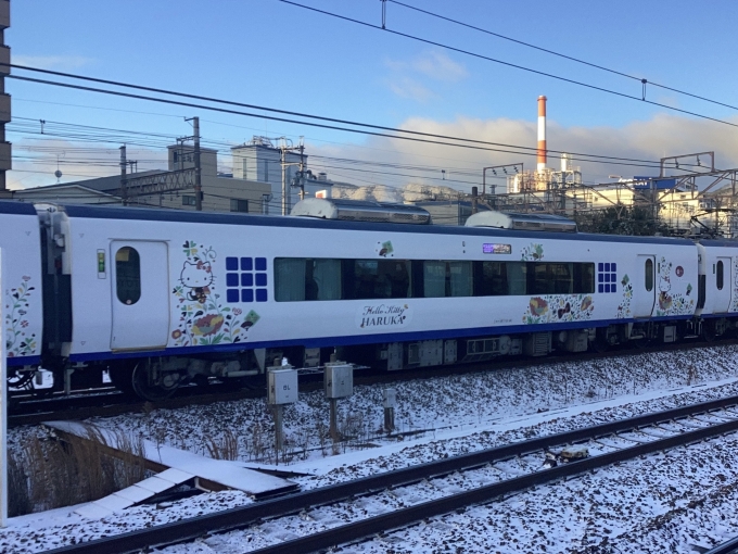 鉄道フォト・写真：JR西日本271系電車  はるか モハ270-6 石山駅 鉄道フォト・写真 by トリテツノワグマさん - 撮影日 2024/01/25 07:33