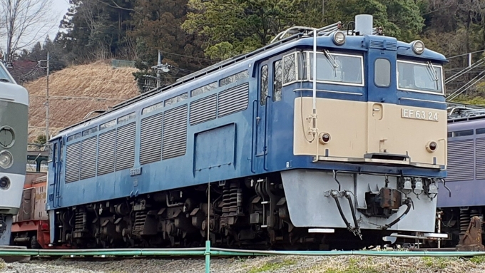JR東日本 国鉄EF63形電気機関車 EF63 24 鉄道フォト・写真 by トリテツノワグマさん 横川駅 (群馬県)：2022年03月26日09時ごろ