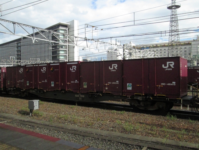 JR貨物コキ100系貨車 コキ104-799 京都駅 (JR) 鉄道フォト・写真 by 
