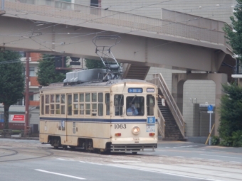 熊本市電1060形 鉄道フォト・写真