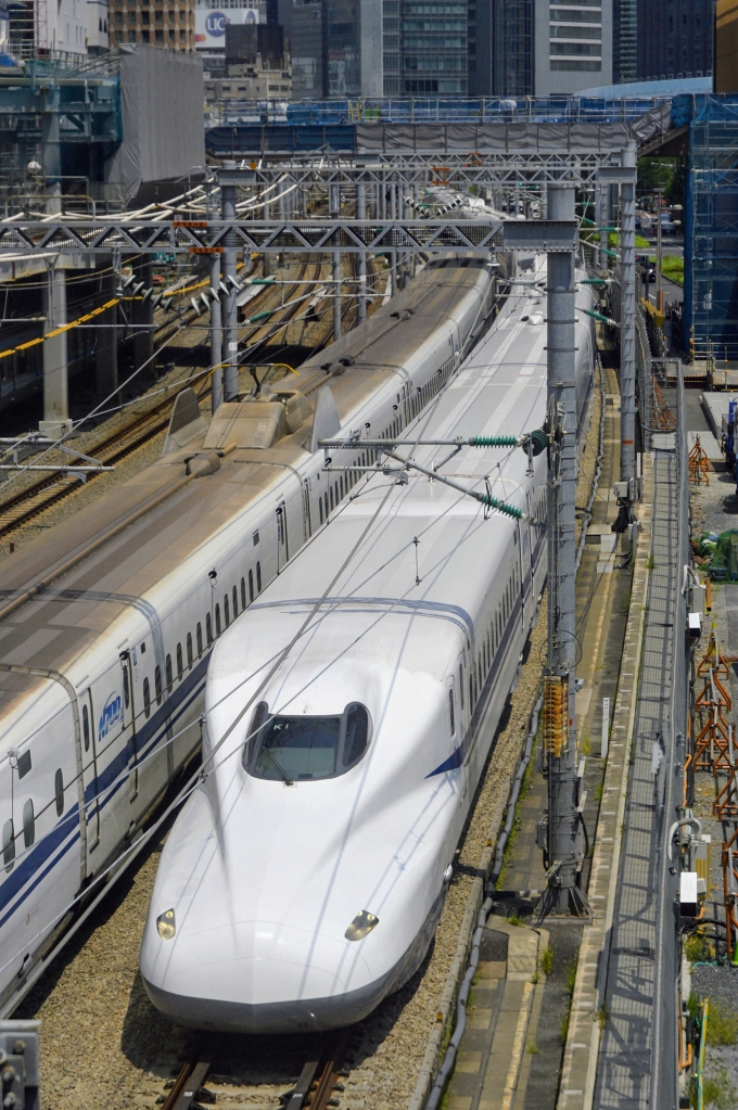 鉄道フォト・写真：JR西日本 N700系新幹線電車 783-5001 浜松町駅 鉄道フォト・写真 by 鉄道猫さん - 撮影日 2024/08/05 11:11