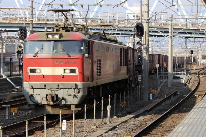 JR貨物 EF510形 EF510-18 鉄道フォト・写真 by 520H-K-t-m-ch_さん 米原駅 (JR)：2024年02月10日15時ごろ