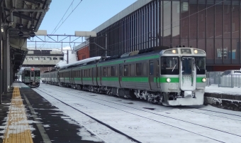 JR北海道 721系 鉄道フォト・写真 by 新函さん 岩見沢駅：2024年02月16日09時ごろ