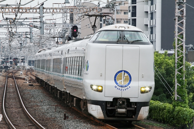 鉄道フォト・写真：JR西日本287系電車 ロケットカイロス号 野田駅 (JR) 鉄道フォト・写真 by こやじじいさん - 撮影日 2024/06/27 15:43