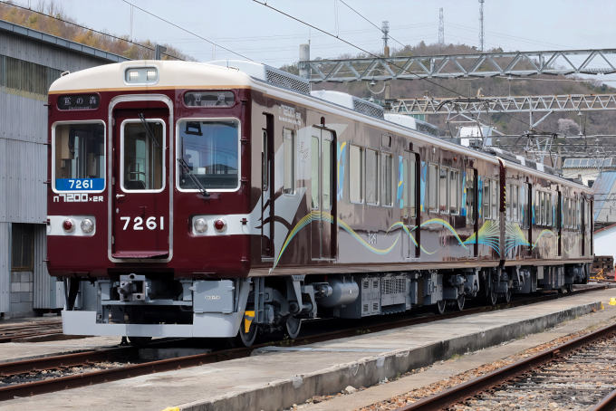 能勢電鉄7200系電車 7261 平野車庫 鉄道フォト・写真 by こやじいさん