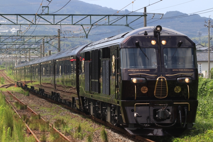 JR九州 DF200形ディーゼル機関車 ななつ星 in 九州 植木駅 鉄道フォト 