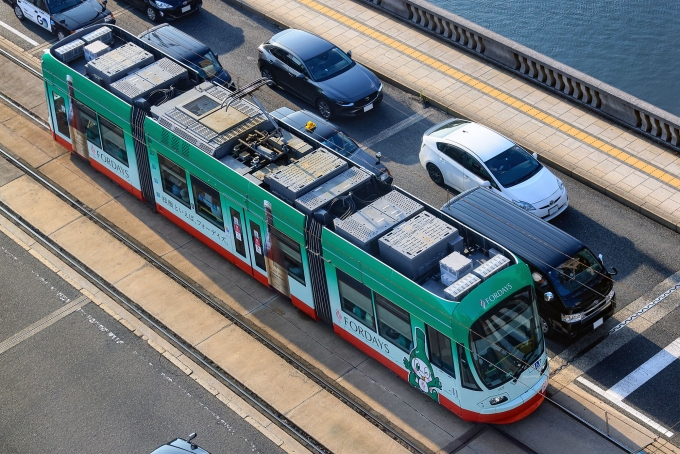 鉄道フォト・写真：広島電鉄  広電1000形(2代目)1009編成 稲荷町停留場 (広島県) 鉄道フォト・写真 by きさらぎさくらさん - 撮影日 2024/07/06 00:00