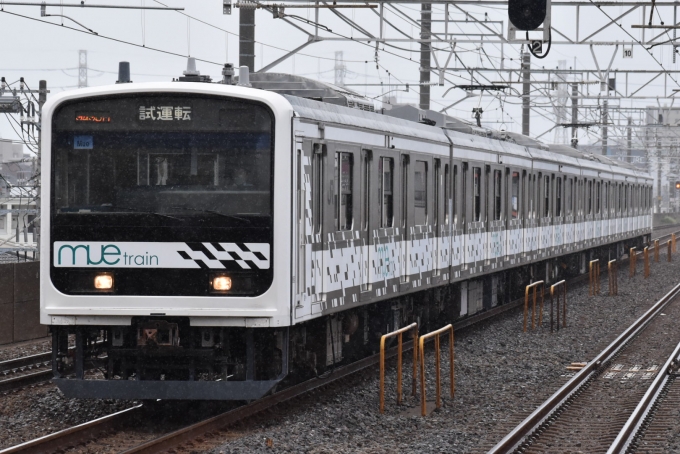 鉄道フォト・写真：JR東日本209系電車 クヤ209-2 下総中山駅 鉄道フォト・写真 by 白い悪魔さん - 撮影日 2024/07/11 13:46