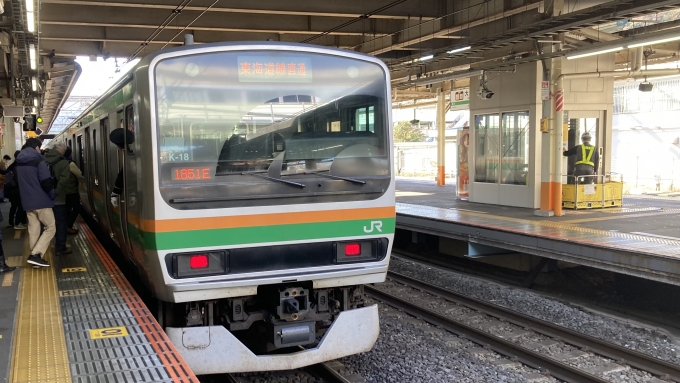 鉄道フォト・写真：JR東日本E231系電車 クハE231-8518 大船駅 (JR) 鉄道フォト・写真 by 稲長さん - 撮影日 2024/01/05 10:41